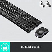 Logitech MK270 Wireless Keyboard And Mouse Combo For Windows, 2.4 GHz Wireless, Chicago