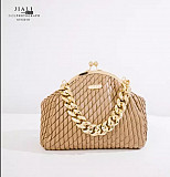 Braided chain clause evening bags from Lagos