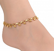 AanyaCentric Gold Plated Anklets Payal ACIA0060G from Delhi