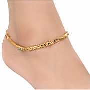 AanyaCentric Gold Plated Anklets Payal ACIA0079G from Delhi