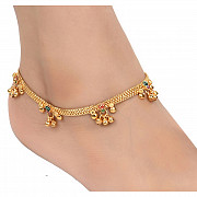 AanyaCentric Gold Plated Anklets Payal ACIA0085G from Delhi