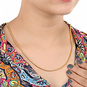 AanyaCentric Gold Plated 22inches Necklace Neck Chain ACIC00119 from Delhi
