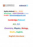 Cambridge/Edexcel O/L, A/L Chemistry, Physics, Biology, Maths, English Panadura