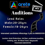 Auditions for male and female roles Vijayawada