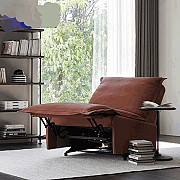 Nordic Family Single Functional Sofa Sofa Chair Modern Leather Art Leisure Single Chair Coffee Chair Iskenderun