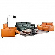Italian Leather Sofa Living Room Combination Sofa Space Capsule Electric Function Ottawa