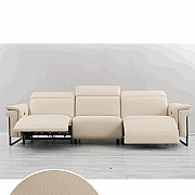 Italian Minimalist First Layer Cowhide Contact Surface Leather Sofa Combination Three-Seat Sofa Hamilton