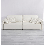 New Modern Minimalist Elephant Ear Sofa Bed Leather Nordic Living Room Straight Row Smart Sofa Nassau