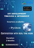 IOT DEVELOPMENT COURSE with certificate and real time work Vijayawada