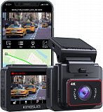 Kingslim D5-4K Dash Cam with WiFi - Front Dash Camera for Cars with GPS and Speed, Sony Night Vision from Albany