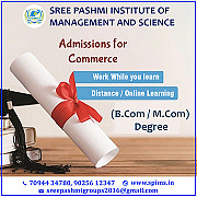 Admissions for Commerce (B.Com/ M.Com) Degree from Coimbatore