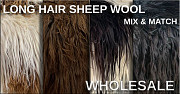 Long-haired sheepskins, Bio-tanned, Decorative sheepskins. Denver