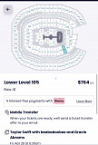 Concert Tickets (Taylor Swift from Little Rock