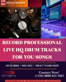 Professional Live HQ DRUM tracks for your Songs Uyo