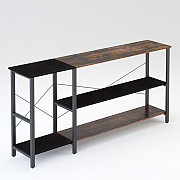 Black linen + retro double color matching console table from New York City