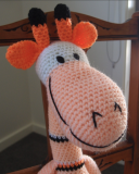 Sunny the hand crocheted giraffe soft, washable , ooak, unise* from Denver