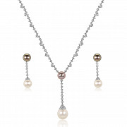South Sea Pearls Necklace Set with Diamonds Artesia