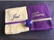 Customize towel set for couples from Bengaluru